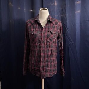 vans button-up flannel